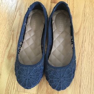 NEW Mudd Navy Blue Flats Size 6.5